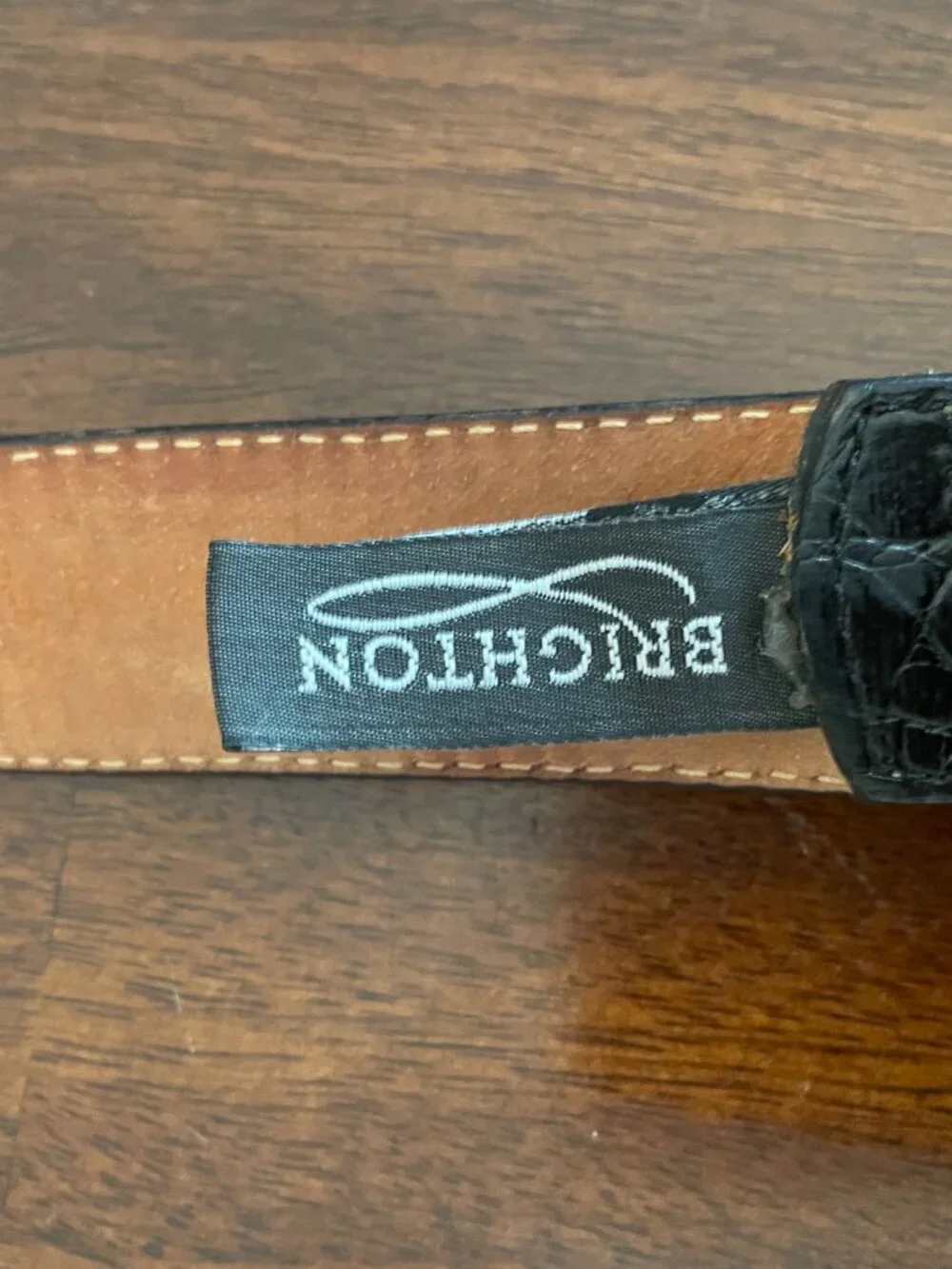 Brighton Women's Black Silver Leather Embellished Belt Large Western